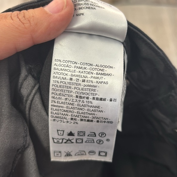 Levi's Women's 721 Ankle High-Rise Skinny Camo Jeans Black Dark Grey size 28 - Picture 11 of 11